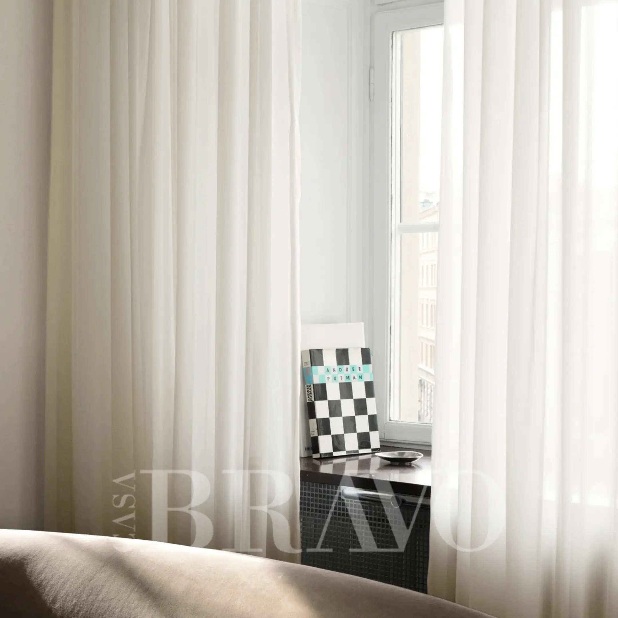 Curtivns Premium White Sheer Curtains – Light Filtering Elegance for Modern Interiors
