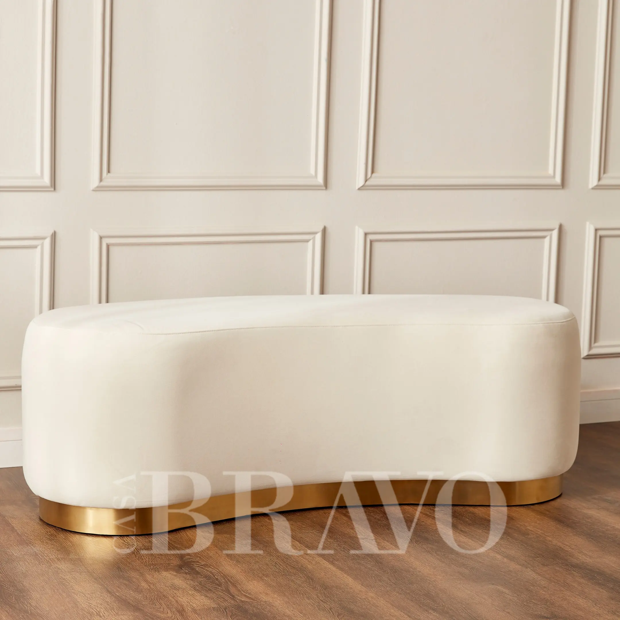 Glamorous Modern Seating Collection - 
Luxurious Velvet Bench