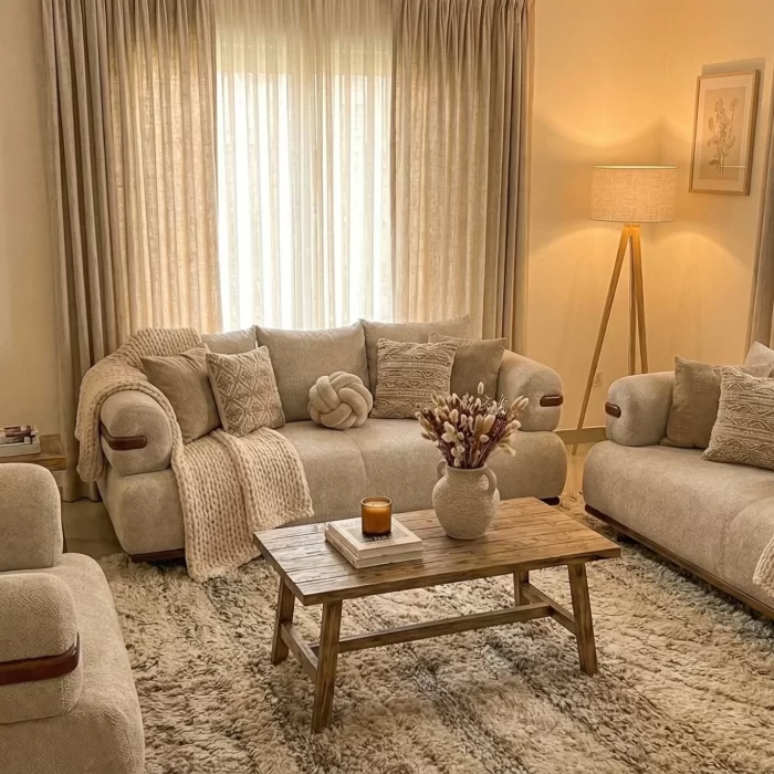 Zain  3+3+1 Seater Sofa Set