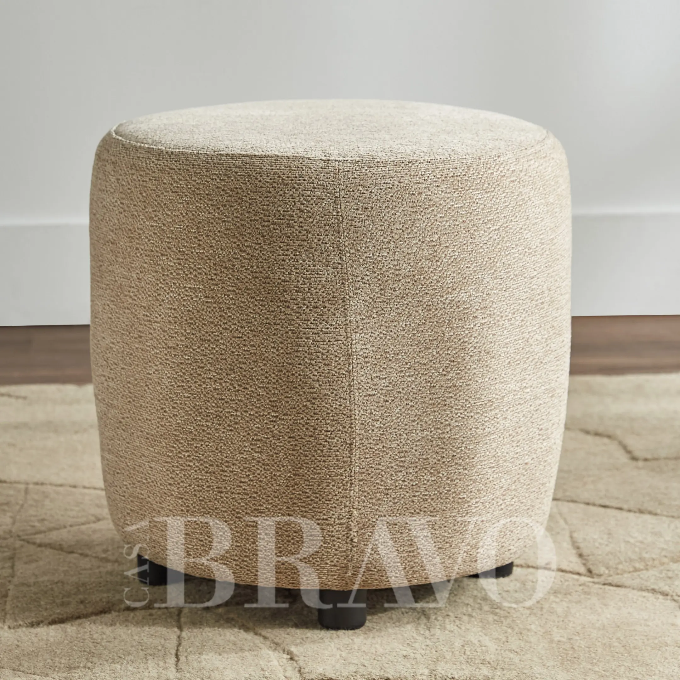 Round Curvy Pouf