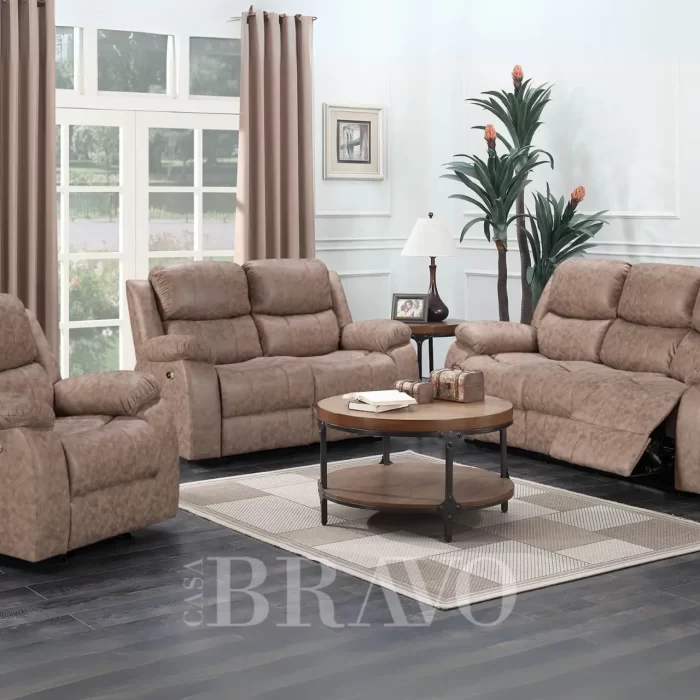POWER RECLINER SOFA SET 3+2+1 - Electric Reclining Comfort