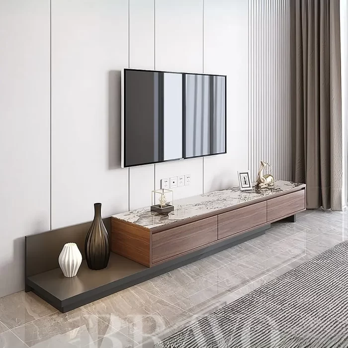 Marbella Stone-Top Media Console