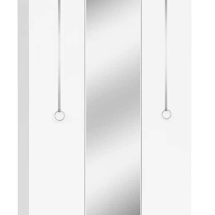 Modern White Wardrobe Collection – Stylish Storage with Smart Organization L120*H200*D60 Cm
