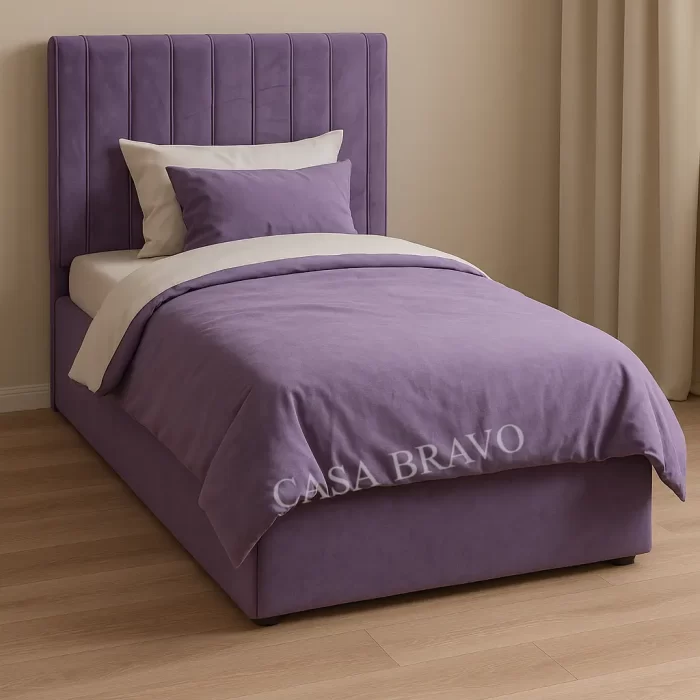 Modern Upholstered Panel LINE Headboard Bed 90*200 cm
