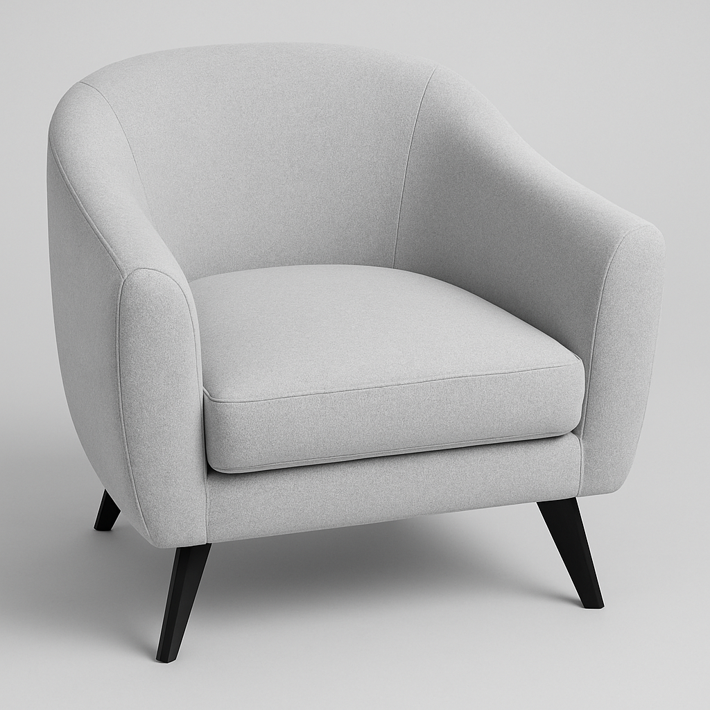Nordic French Fabric Armchair