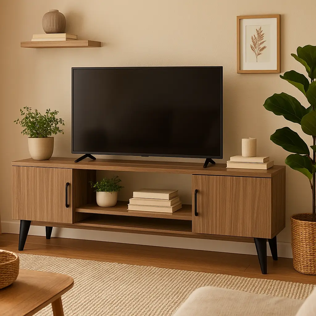 The Contemporary Wood-Grain Console