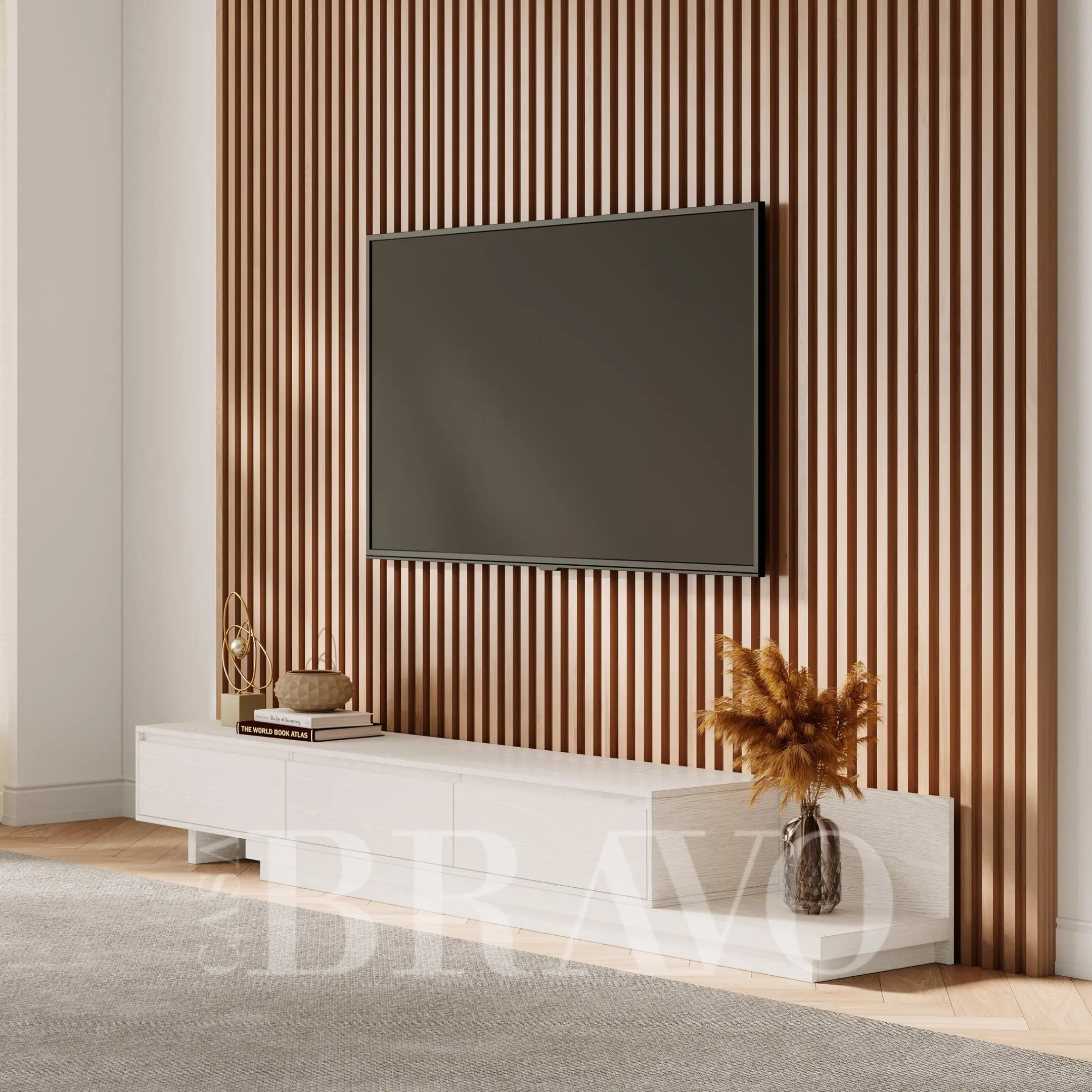 Arctic Drift TV Console