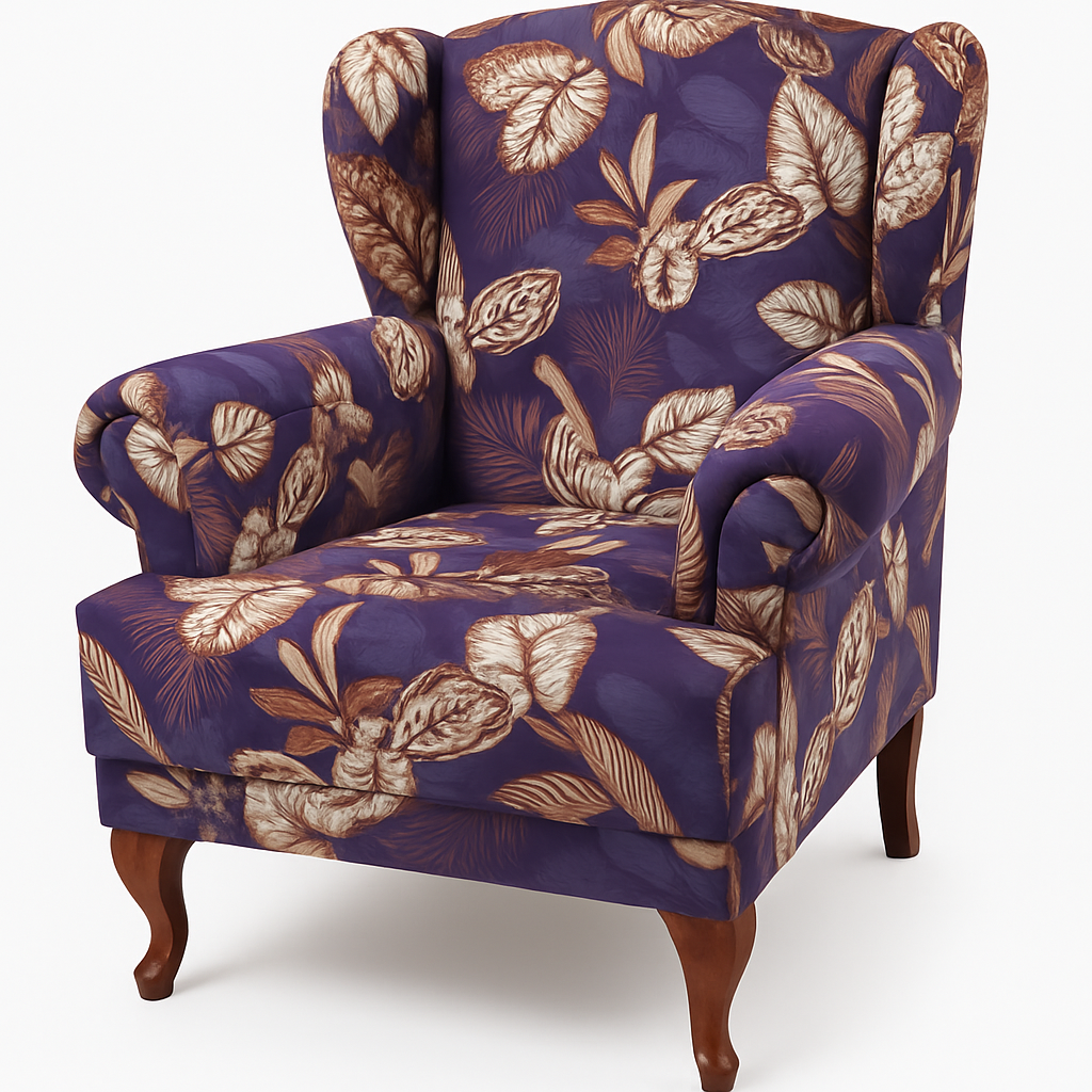 Botanical Fabric Armchair