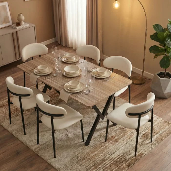 The Rustic Industrial Trestle Table