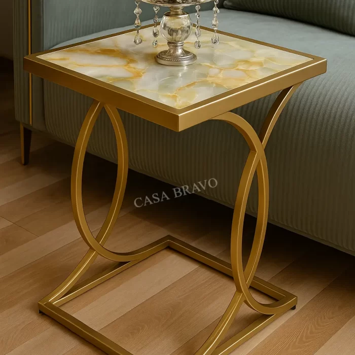 Aurora Luxe Side Table - Casa Bravo