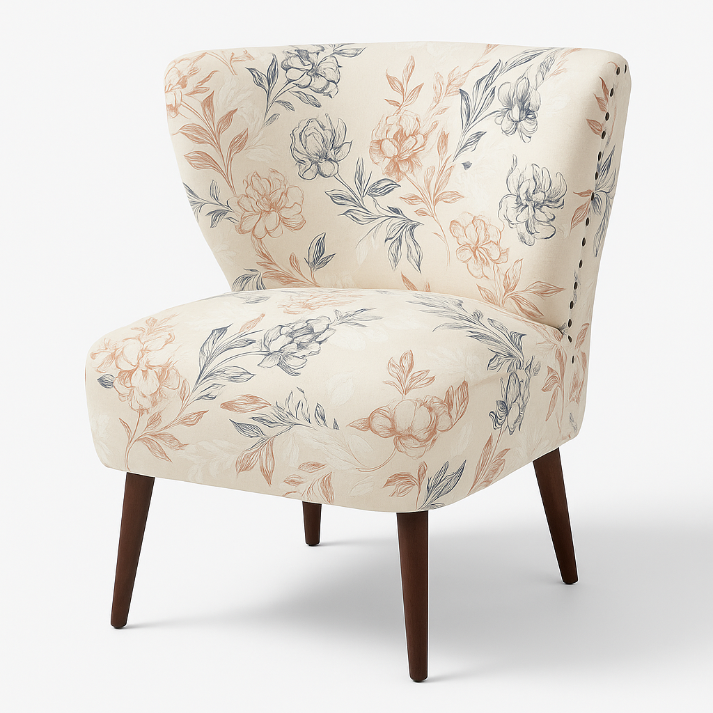 Flowers Fabric Chair
